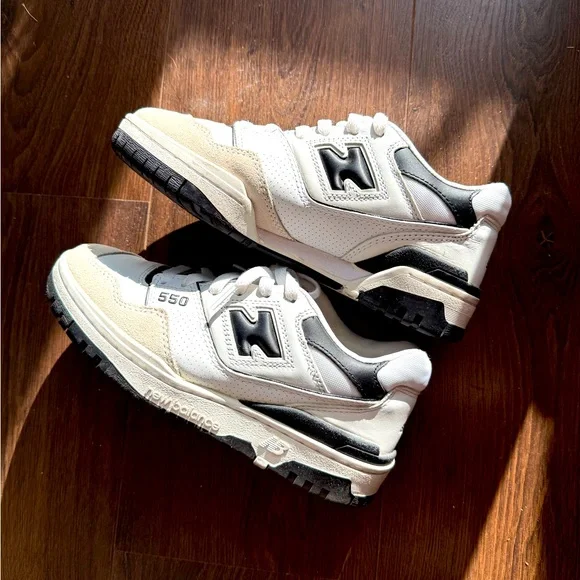 New Balance 550 Sea Salt Black - 5.5 M/7 W - Picture 12 of 16